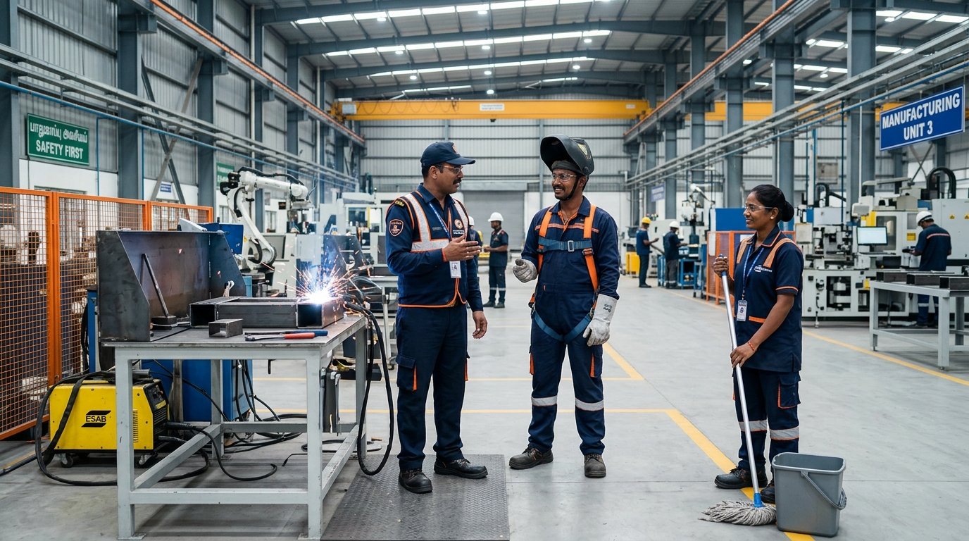Trust Worth Services Industrial Workforce on Plant Floor