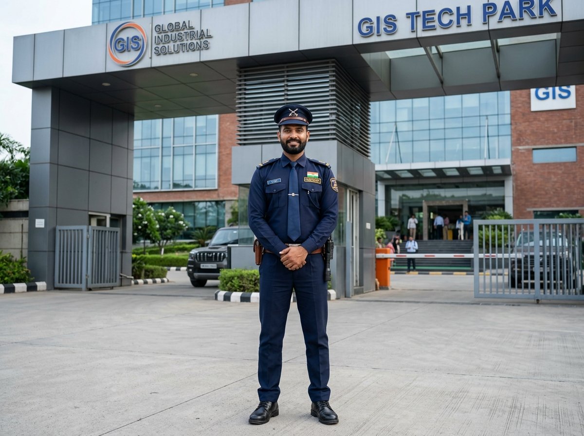 Security Services Guard at Industrial Plant